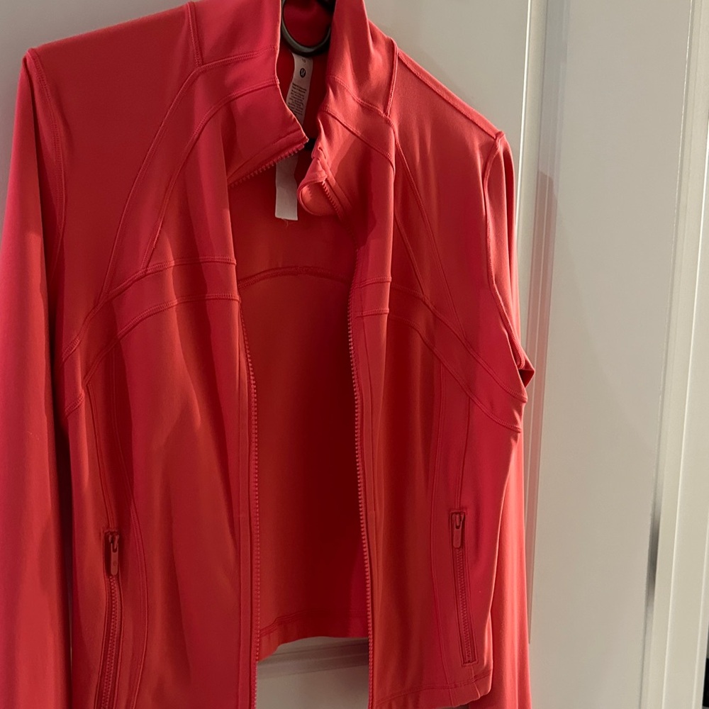 lululemon Define Vibrant Red Bomber Jacket
